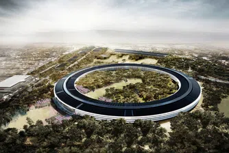 Нови снимки на сградата-космически кораб на Apple