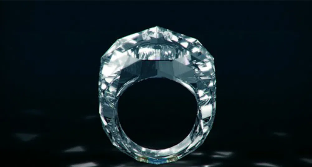 Създадоха пръстен изцяло от диамант