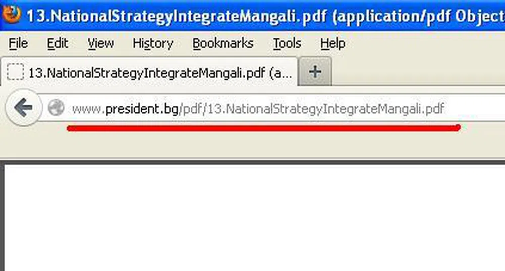 "Мангали" на сайта на Президентството