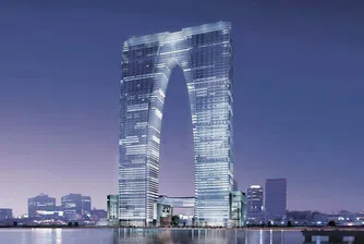 Оприличават нов небостъргач в Китай на вид бельо