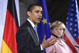 Обама и Меркел на вечеря