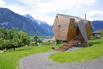 Компактен дом с невероятни гледки в Алпите