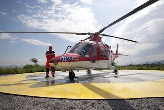 Хеликоптер на „Активна грижа“ спасява в момента пострадал в Рила