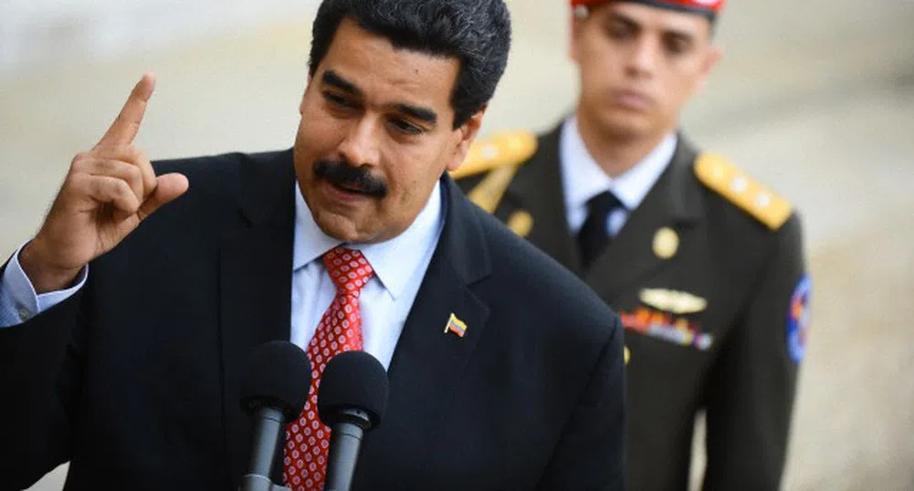 Президентът на Венецуела участник в уличен бой