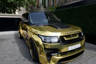 Саудитски турист в Лондон със златен Range Rover