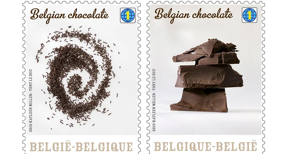 Пощенски марки с вкус на шоколад