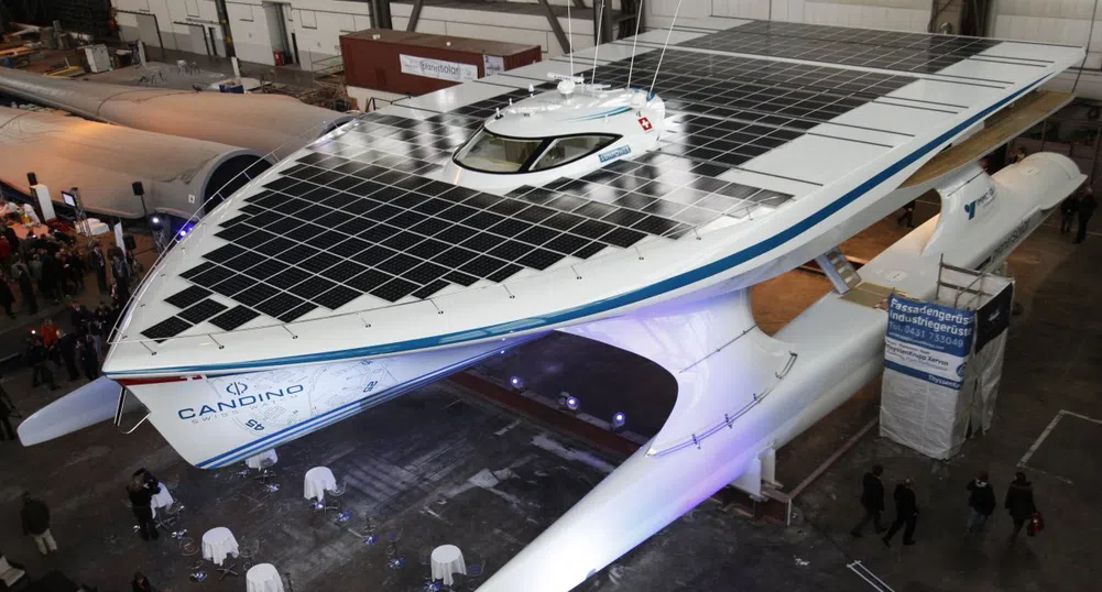 Най-голямата яхта, задвижвана изцяло от слънчева енергия