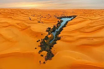 Невероятните оазиси на пясъчното море Убари