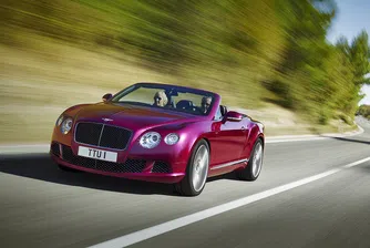 Bentley представи най-бързия четириместен кабриолет в света