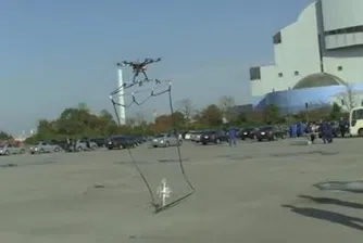 Вижте как полицията в Токио ще лови опасни дронове (видео)