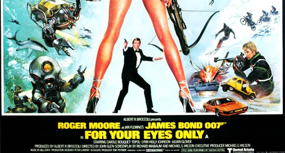 10-те най-добри филмови постери за Джеймс Бонд