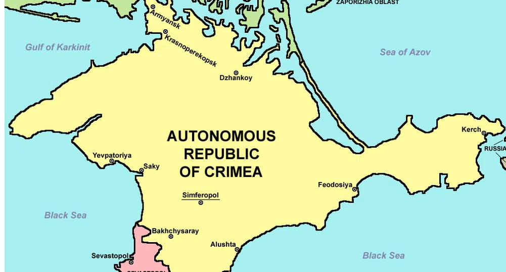 Яндекс с различни карти на Крим - за Русия и за Украйна