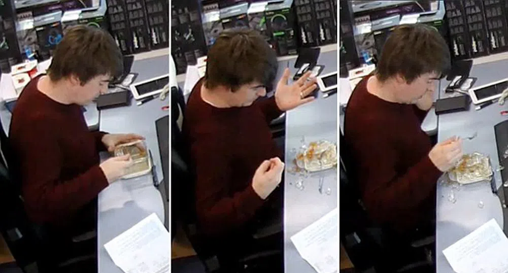 Когато обядът се взриви на бюрото ви (видео)