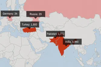 Държавите, в които Facebook ви цензурира най-много