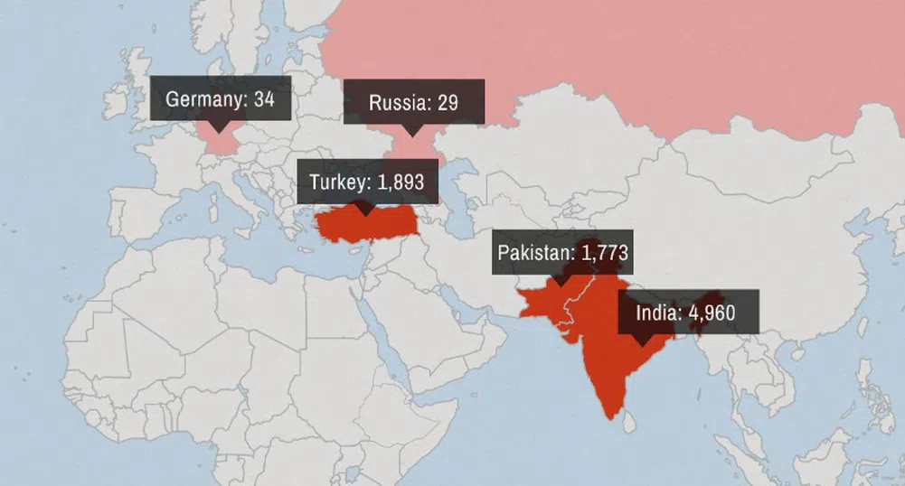 Държавите, в които Facebook ви цензурира най-много