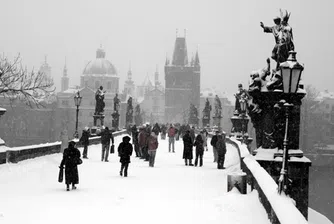 В Чехия вали сняг, натрупа покривка от 15 см