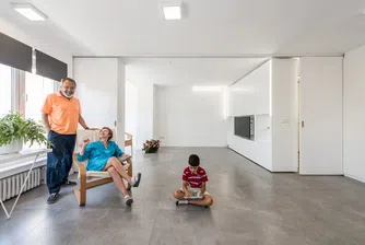 Подвижни стени превръщат студио в тристаен апартамент