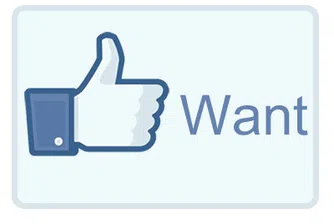 Facebook тества нов бутон „искам“