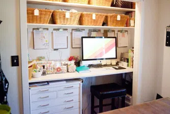 10 идеи как да превърнем килера в домашен офис
