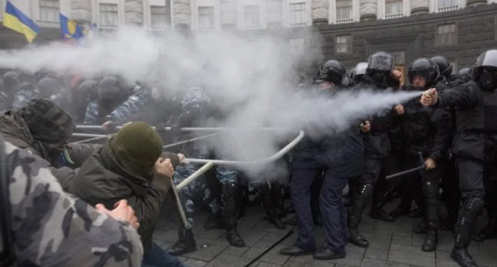 Протестиращите превзеха Министерството на правосъдието в Киев