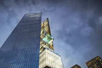 Стъклени кутии свързват двете части на кула в Тайван