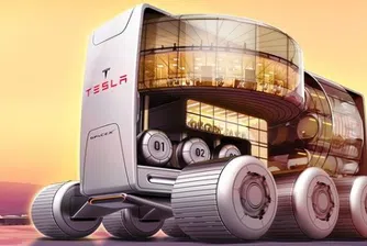 Луксозният хотел на колела Tesla, предназначен за Марс