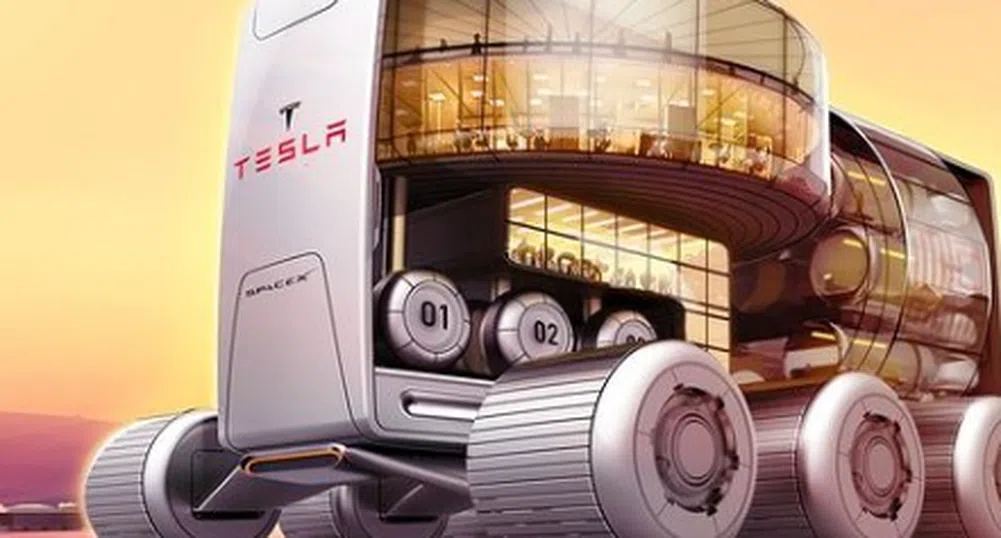 Луксозният хотел на колела Tesla, предназначен за Марс
