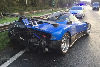 Разбиха Pagani Zonda за 1.9 млн. долара на път във Великобритания