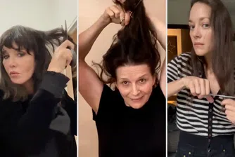 Френски актриси отрязаха кичури от косите си в подкрепа на жените на Иран