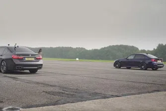 Най-бързият седан BMW 7 в битка с BMW M3