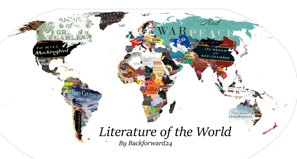 Литературна карта на света
