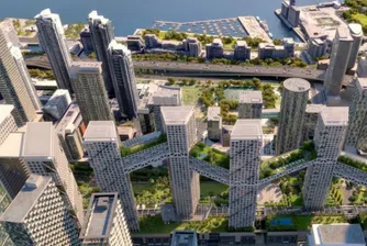 Мини град в небето в Торонто: Девет кули, свързани с мостове (снимки)