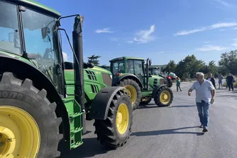 Тракторите на протестиращите земеделски производители са на входа на София