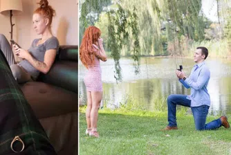 Мъж предложи брак на приятелката си 30 пъти без тя да разбере