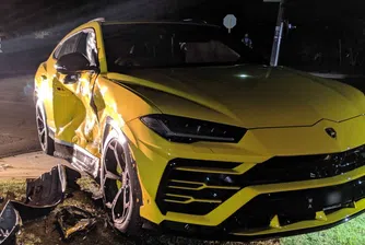 Тийнейджър открадна кола и се вряза в разкошно Lamborghini Urus