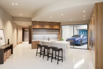В гаража на свръхбогатите: Подово отопление, светлини, екран за $385 000