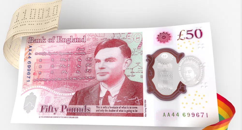 Великобритания пуска банкнота с лика на Алън Тюринг
