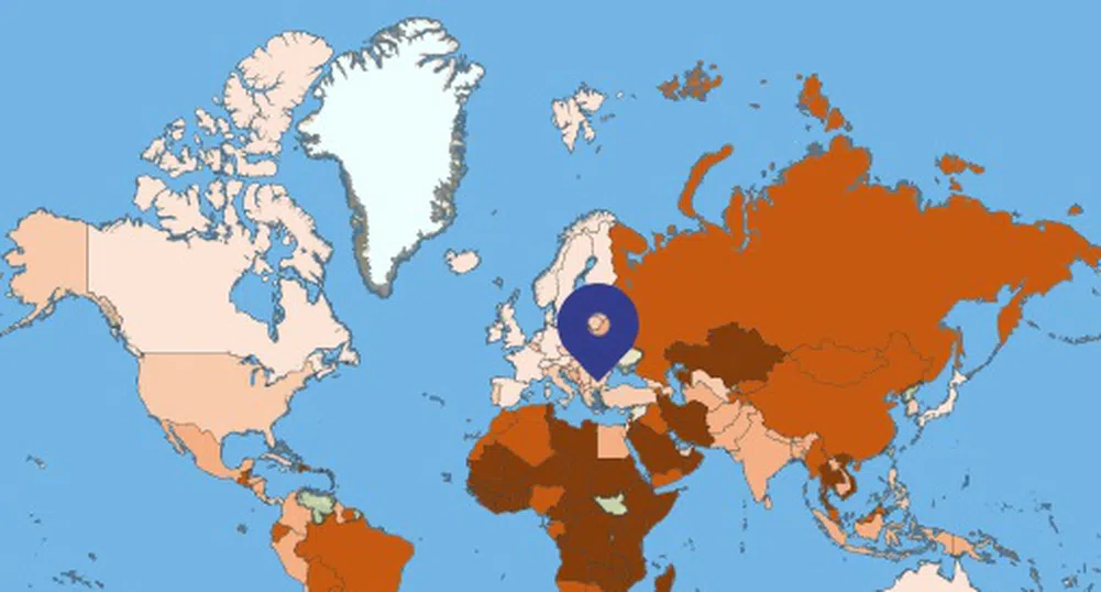 Тази карта показва най-опасните места в света за 2019 г.