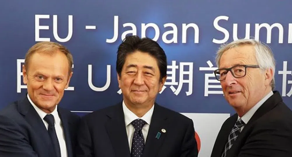 ЕС и Япония сключиха историческа сделка за свободна търговия