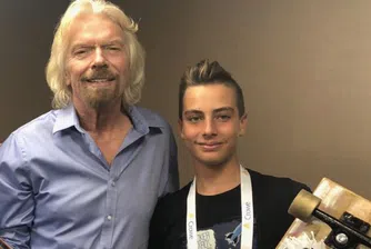 Този 13-годишен има своя компания, подкрепена от Ричард Брансън