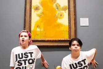 Активисти заляха прочутата картина на Ван Гог "Слънчогледите"