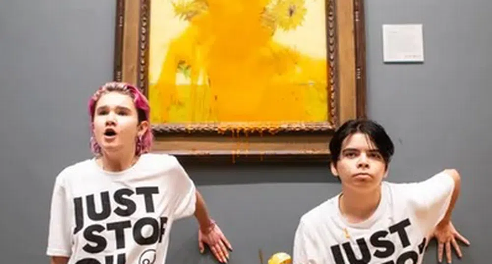 Активисти заляха прочутата картина на Ван Гог "Слънчогледите"