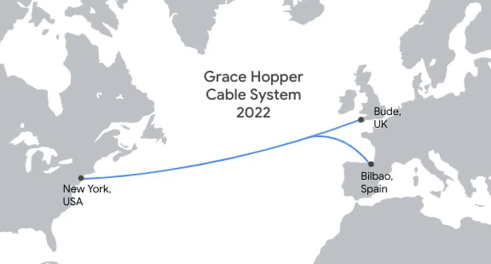 Google пуска нов оптичен кабел през океана, който ще свързва САЩ и Европа