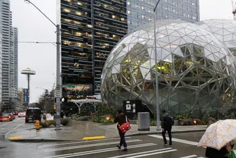 Amazon създаде собствена дъждовна гора в центъра на Сиатъл