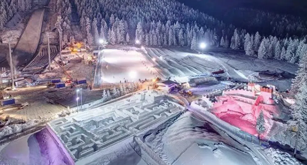 Малко градче в Полша е дом на най-големия снежен лабиринт в света