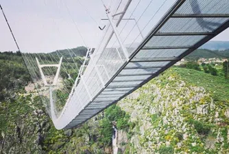 Португалия открива най-дългия в света висящ мост за пешеходци (снимки)