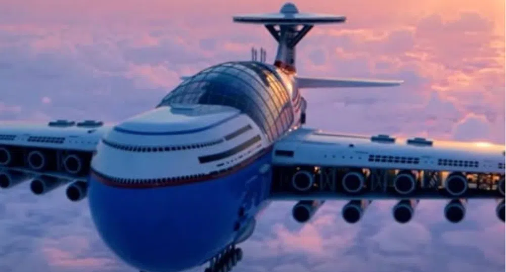 Летящият ядрен хотел, който може да остане във въздуха с месеци (видео)