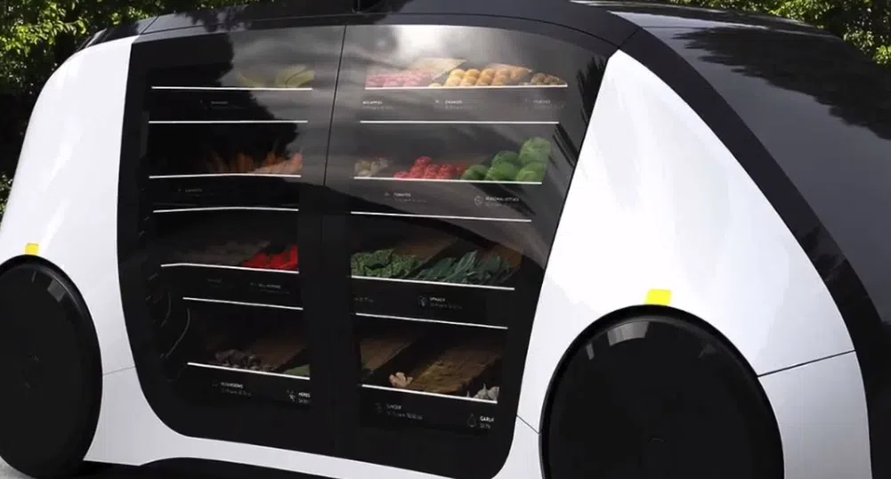 Автономен супермаркет на колела доставя стоки по домовете
