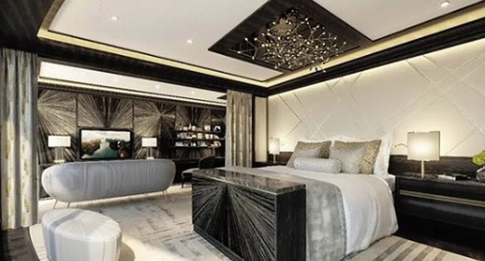 В най-луксозния круизен апартамент в света има легло за $200 000