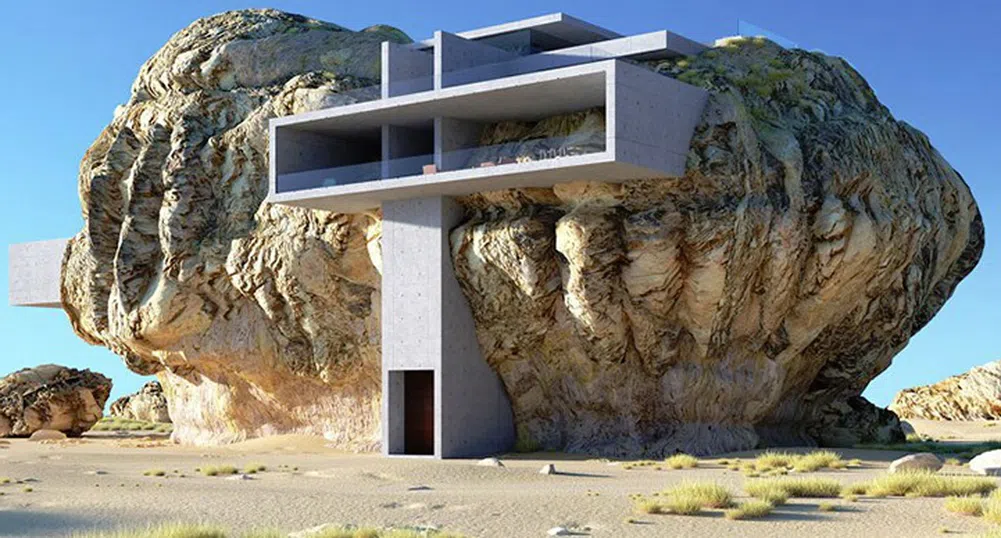 Удивителната House Inside A Rock - комбинация от природа и дизайн